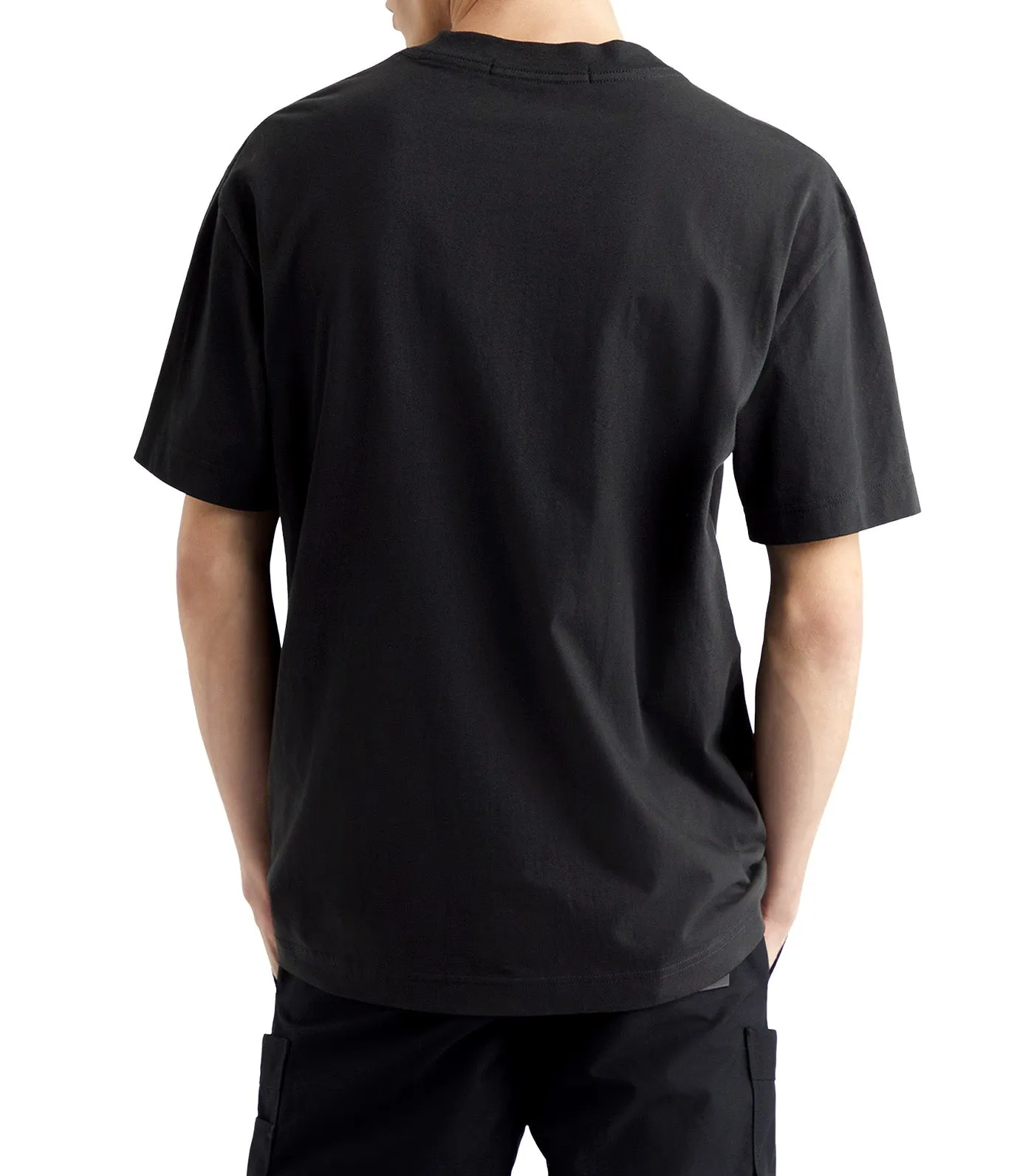 Meta Minimal Print T-Shirt Black