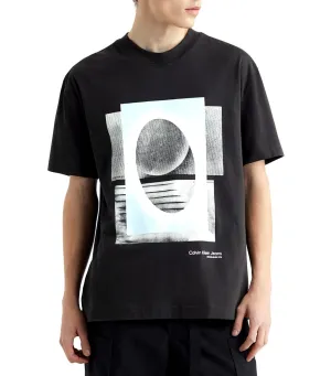 Meta Minimal Print T-Shirt Black