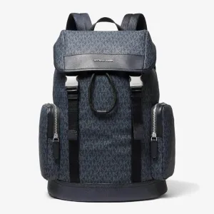 Michael Kors Hudson Logo Backpack, Black/Navy