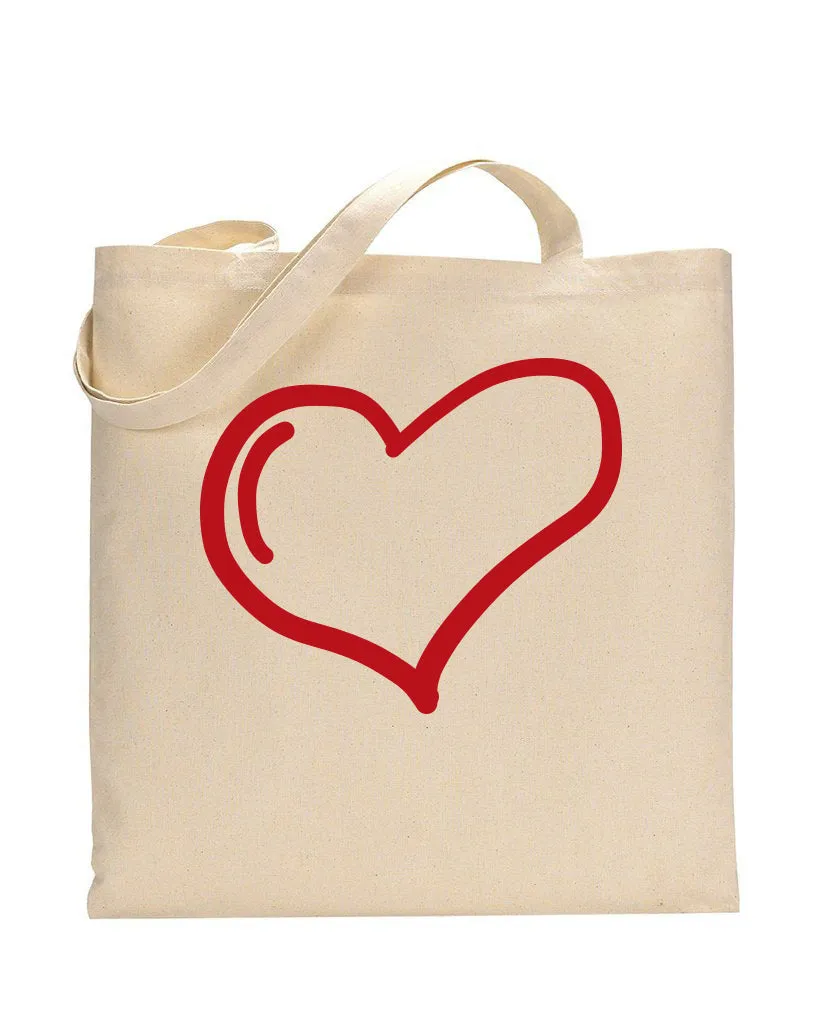 Minimal Love Bag - Valentine's Tote Bag