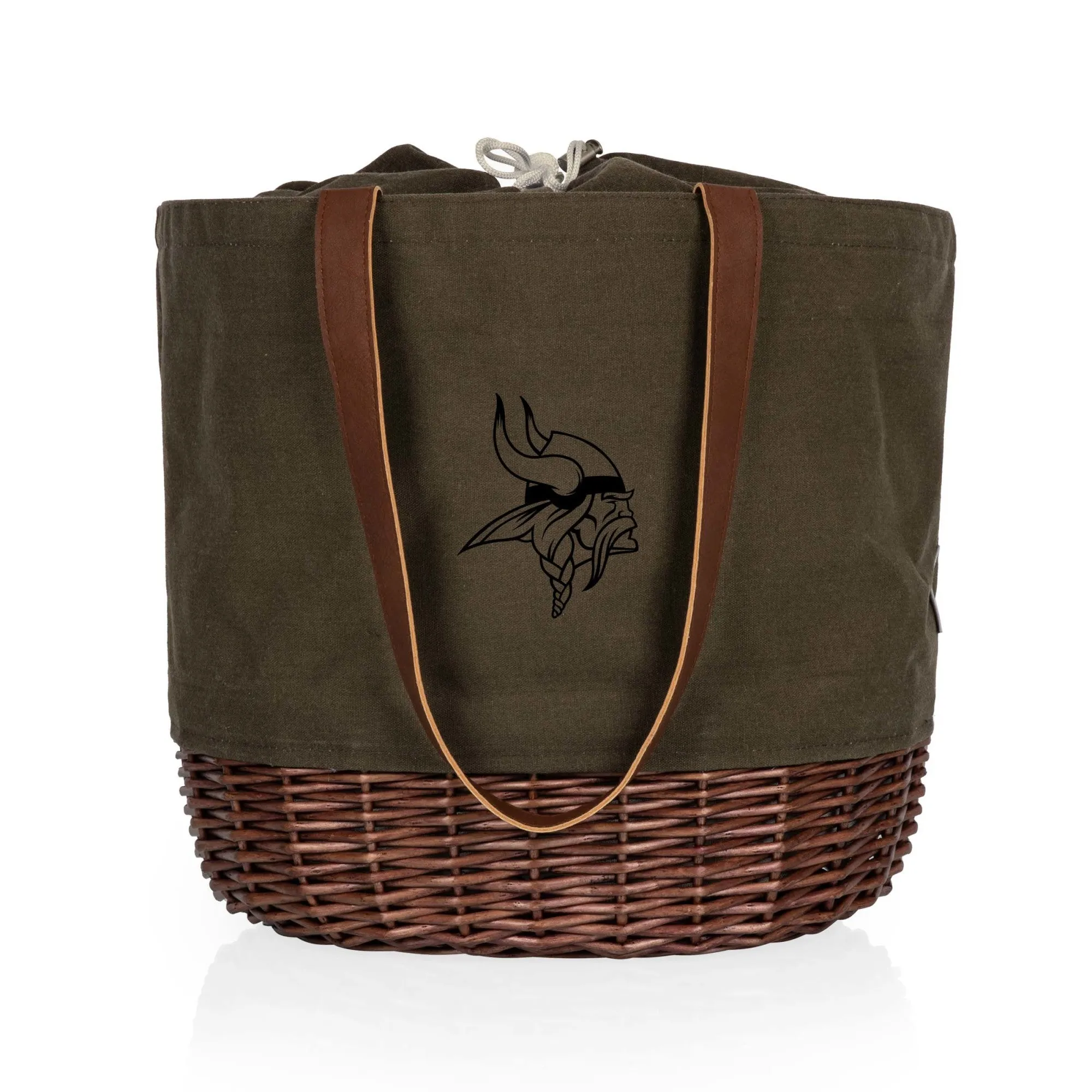 Minnesota Vikings - Coronado Canvas and Willow Basket Tote