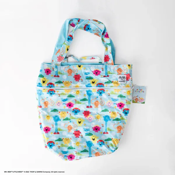 Monarch Waterproof Reversible Tote bag Mr Men Little Miss - Playing With Crayons