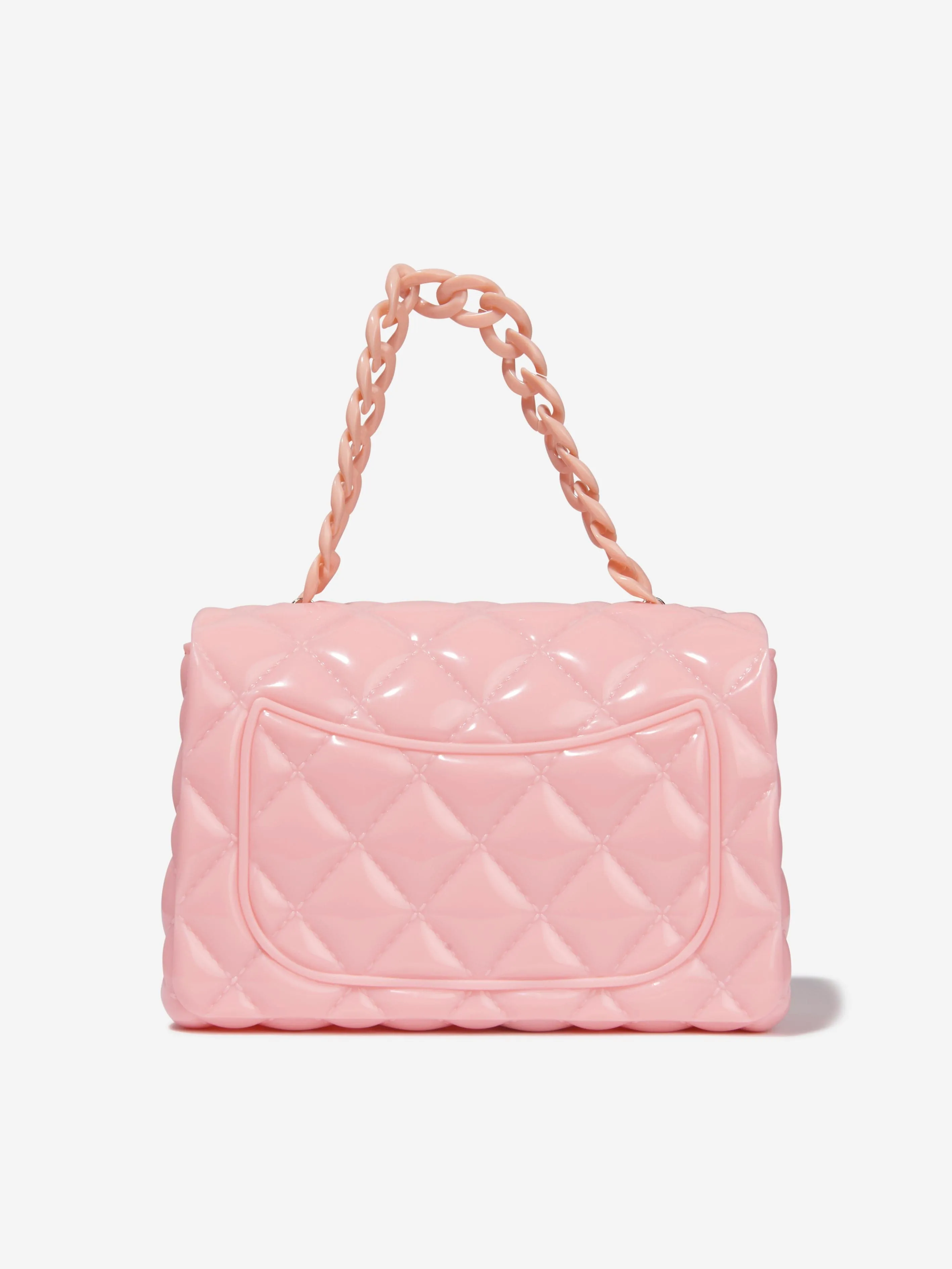 Monnalisa Girls Diamante Quilted Bag in Pink