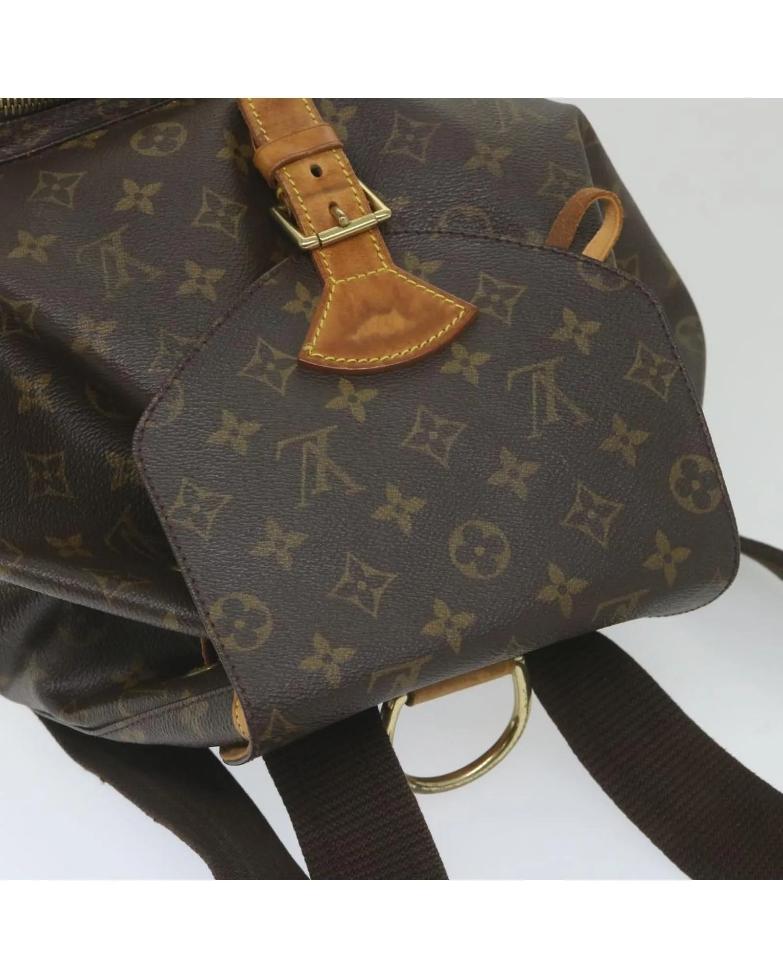 Monogram Canvas Backpack with Shoulder Straps