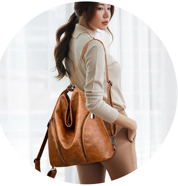 Multifunctional Vintage Women Messenger Bag Designer Shoulder Bags