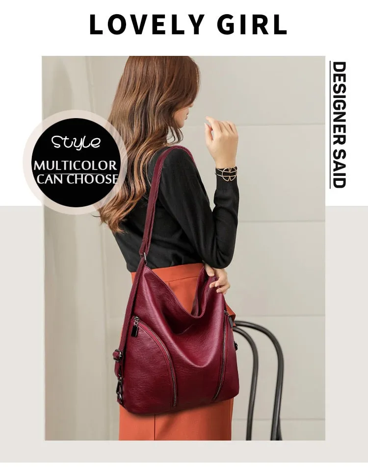 Multifunctional Vintage Women Messenger Bag Designer Shoulder Bags