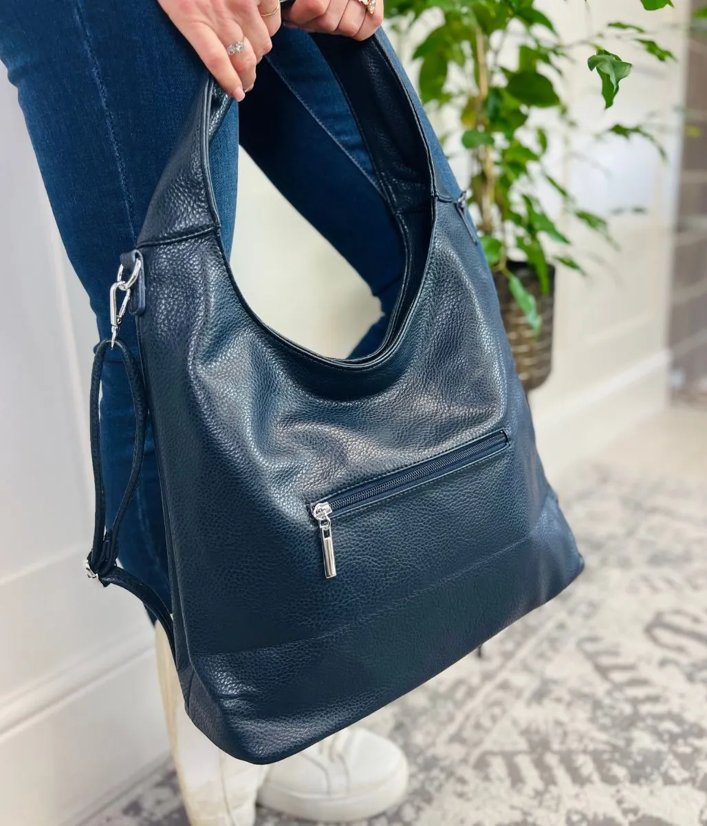 Navy Shopper Bag