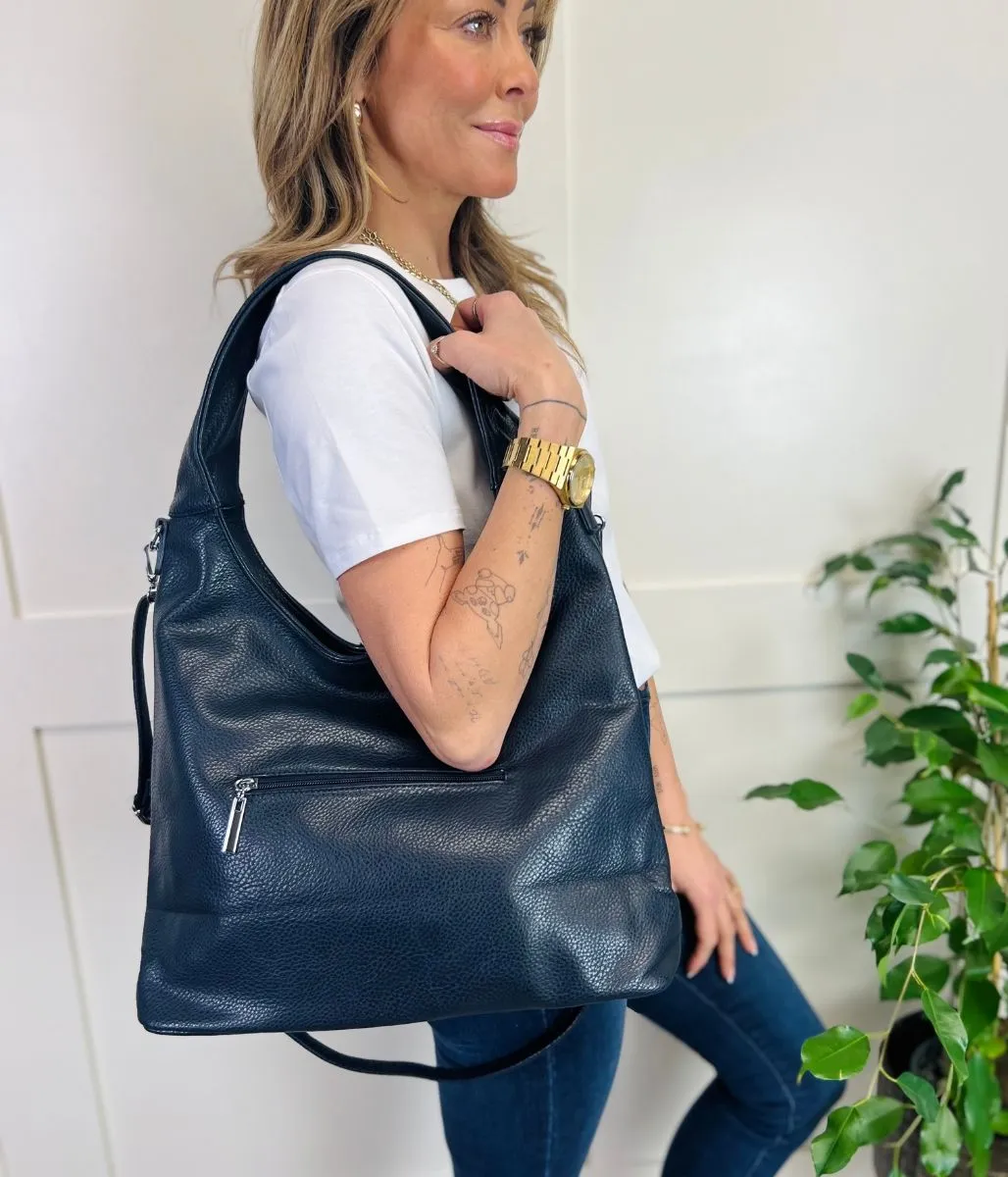 Navy Shopper Bag