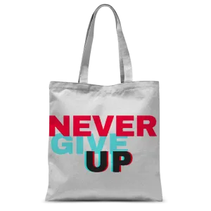 Never Give Up Classic Sublimation Tote Bag