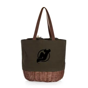 New Jersey Devils - Coronado Canvas and Willow Basket Tote