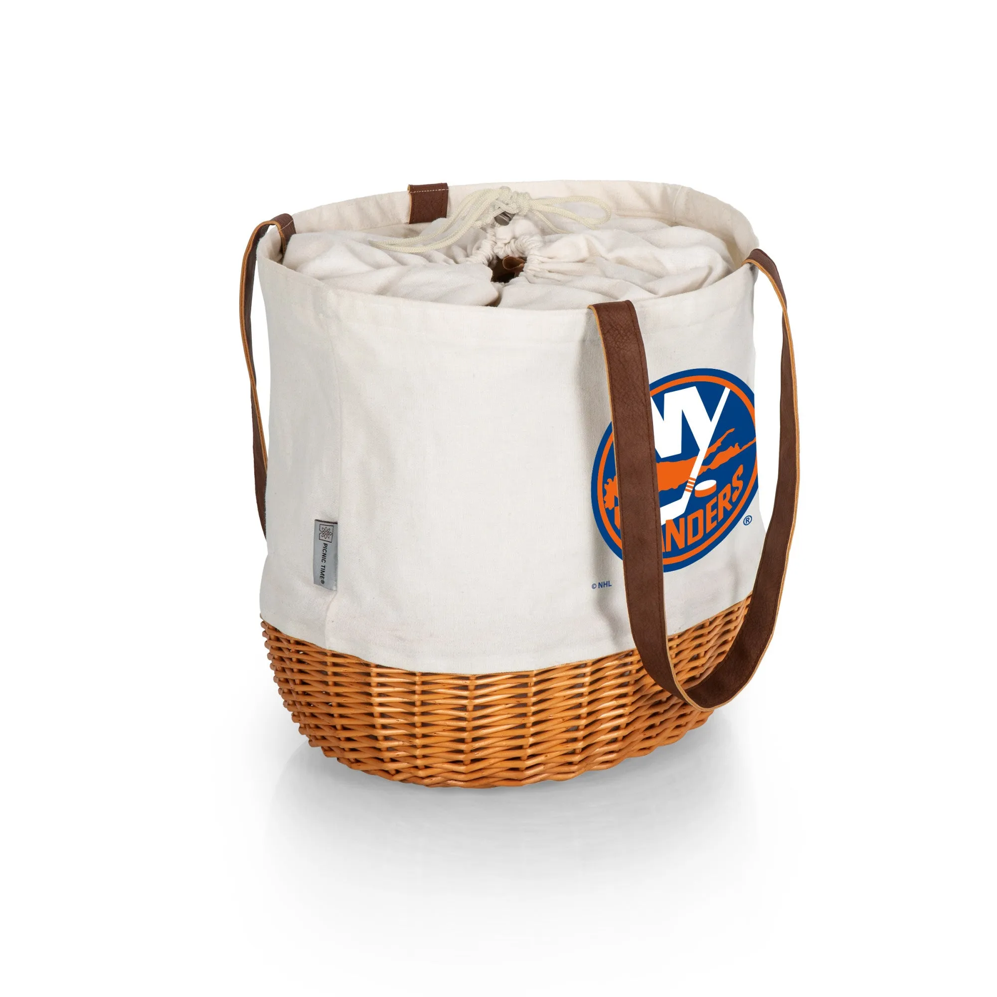 New York Islanders - Coronado Canvas and Willow Basket Tote