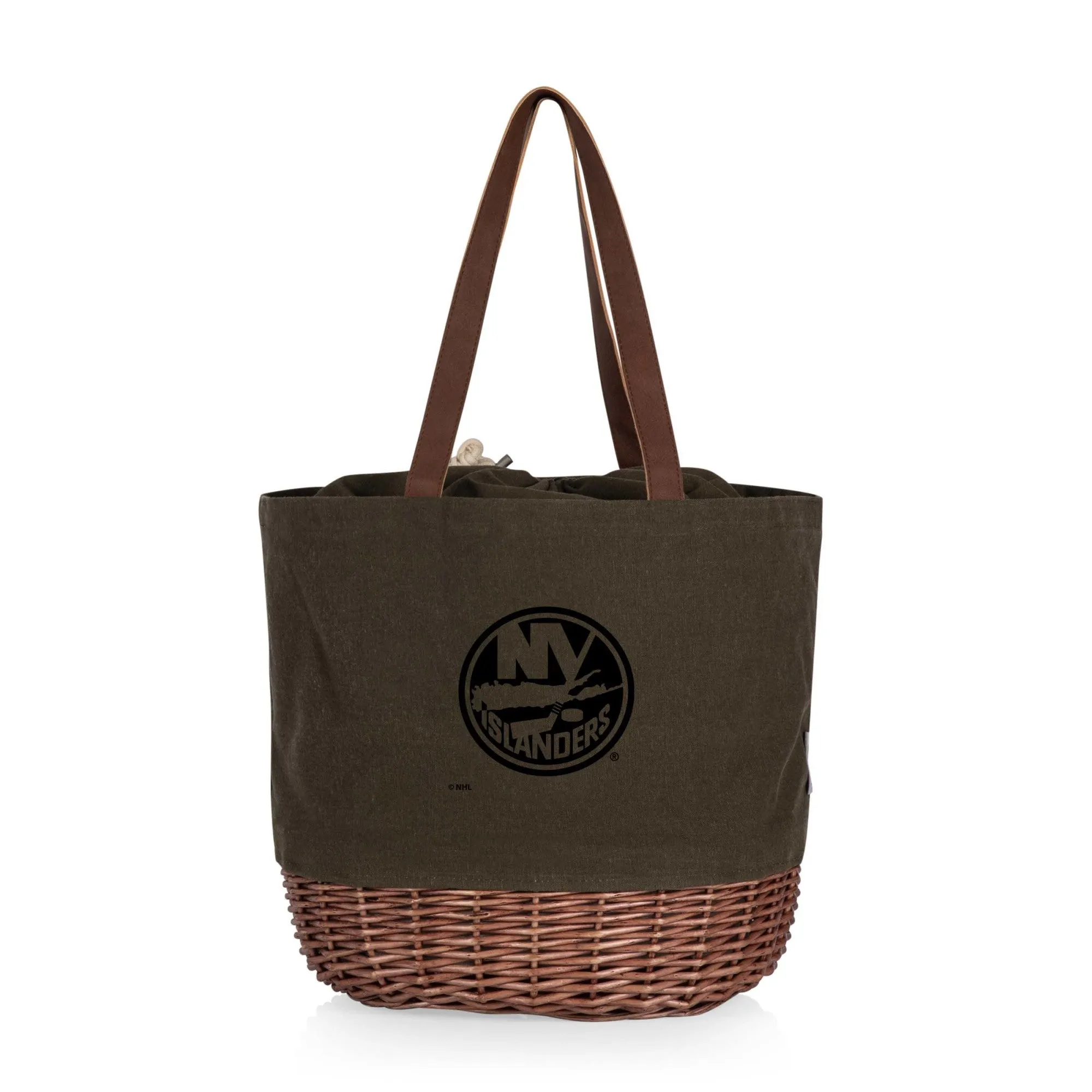 New York Islanders - Coronado Canvas and Willow Basket Tote