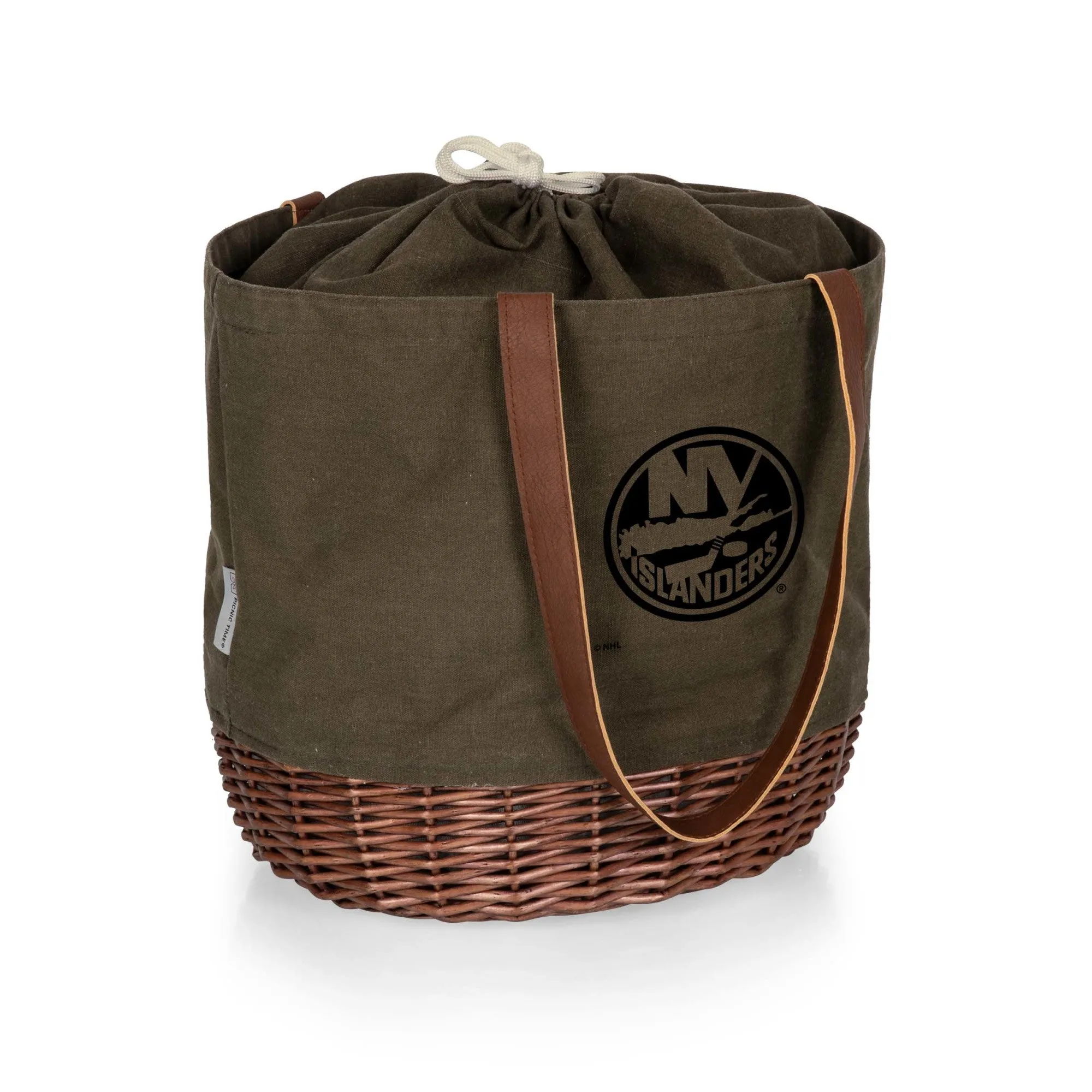 New York Islanders - Coronado Canvas and Willow Basket Tote