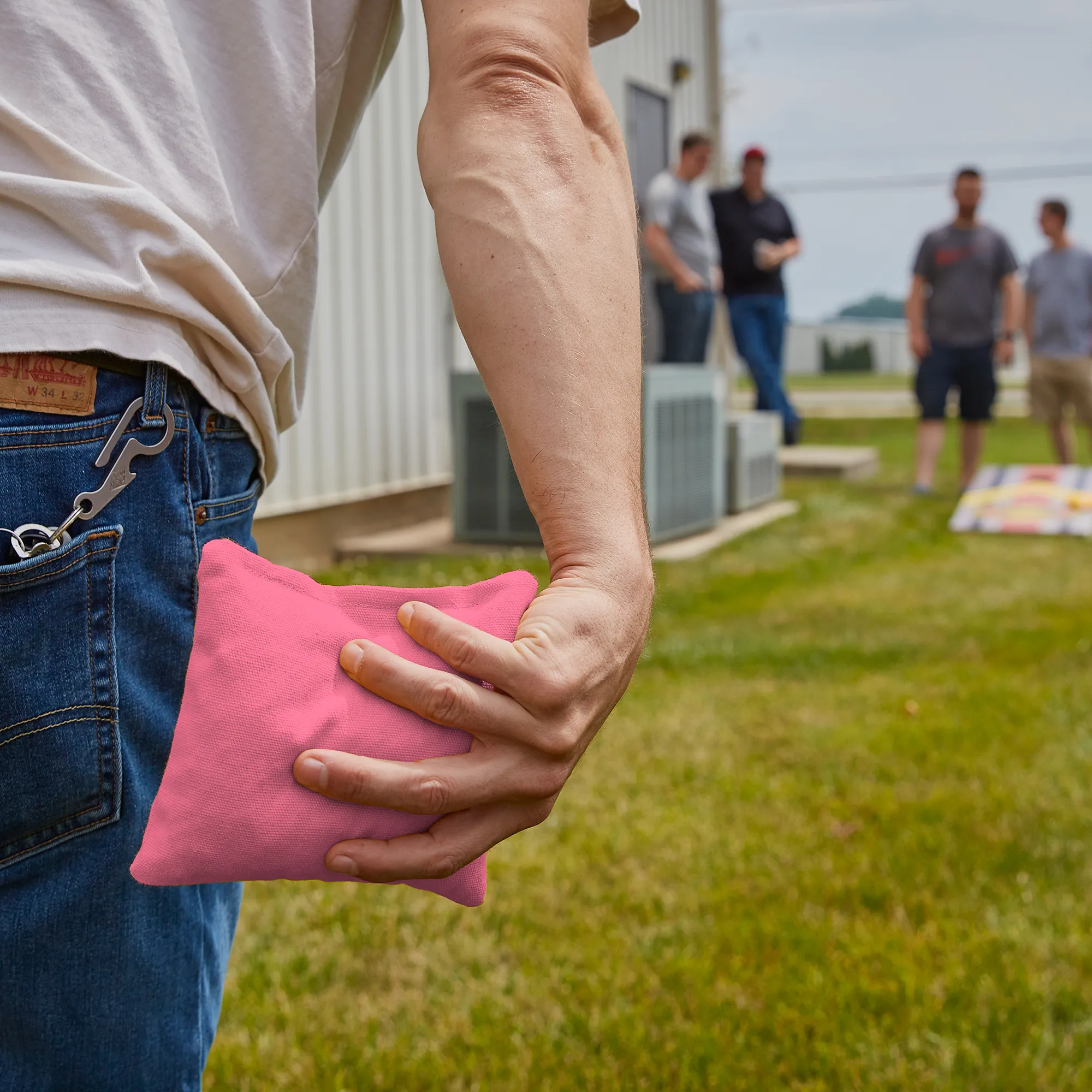 Pink Daily 66 Cornhole Bags