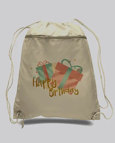 Polyester Value Drawstring Bags Customized Logo Tote Bags - Promotional Tote Bags - POL11