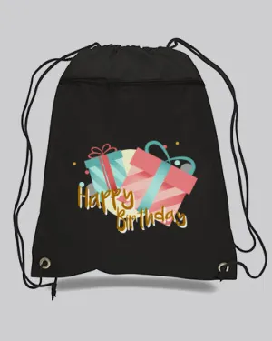 Polyester Value Drawstring Bags Customized Logo Tote Bags - Promotional Tote Bags - POL11