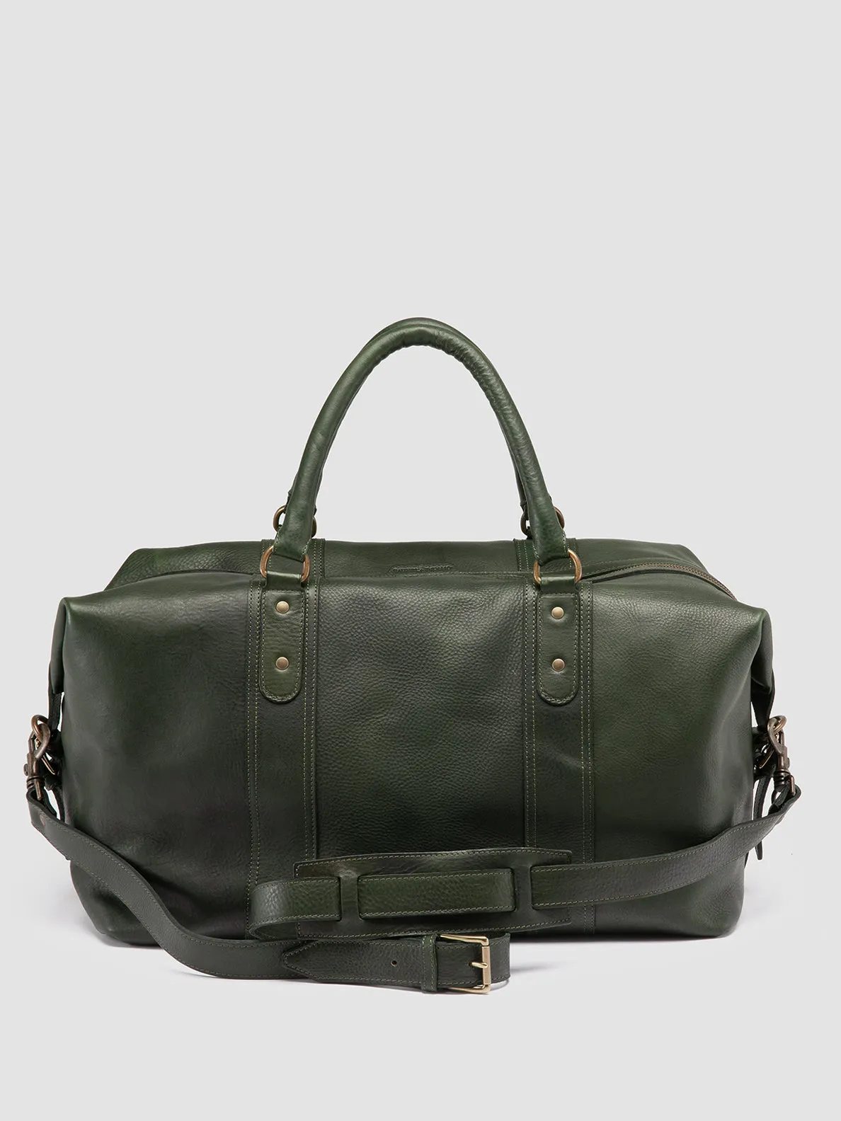 RARE 045 - Green Leather Travel Bag