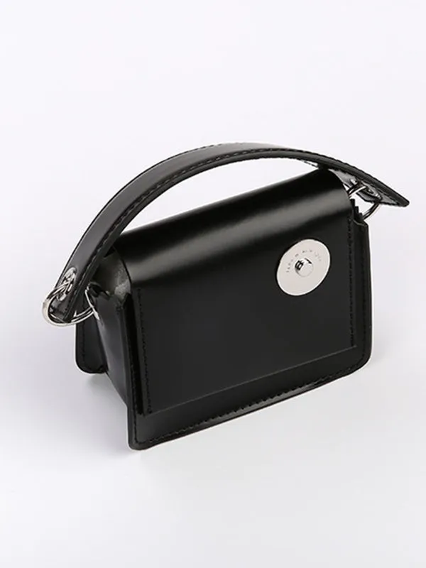 Stylish Black Mini Chain Bags Accessories