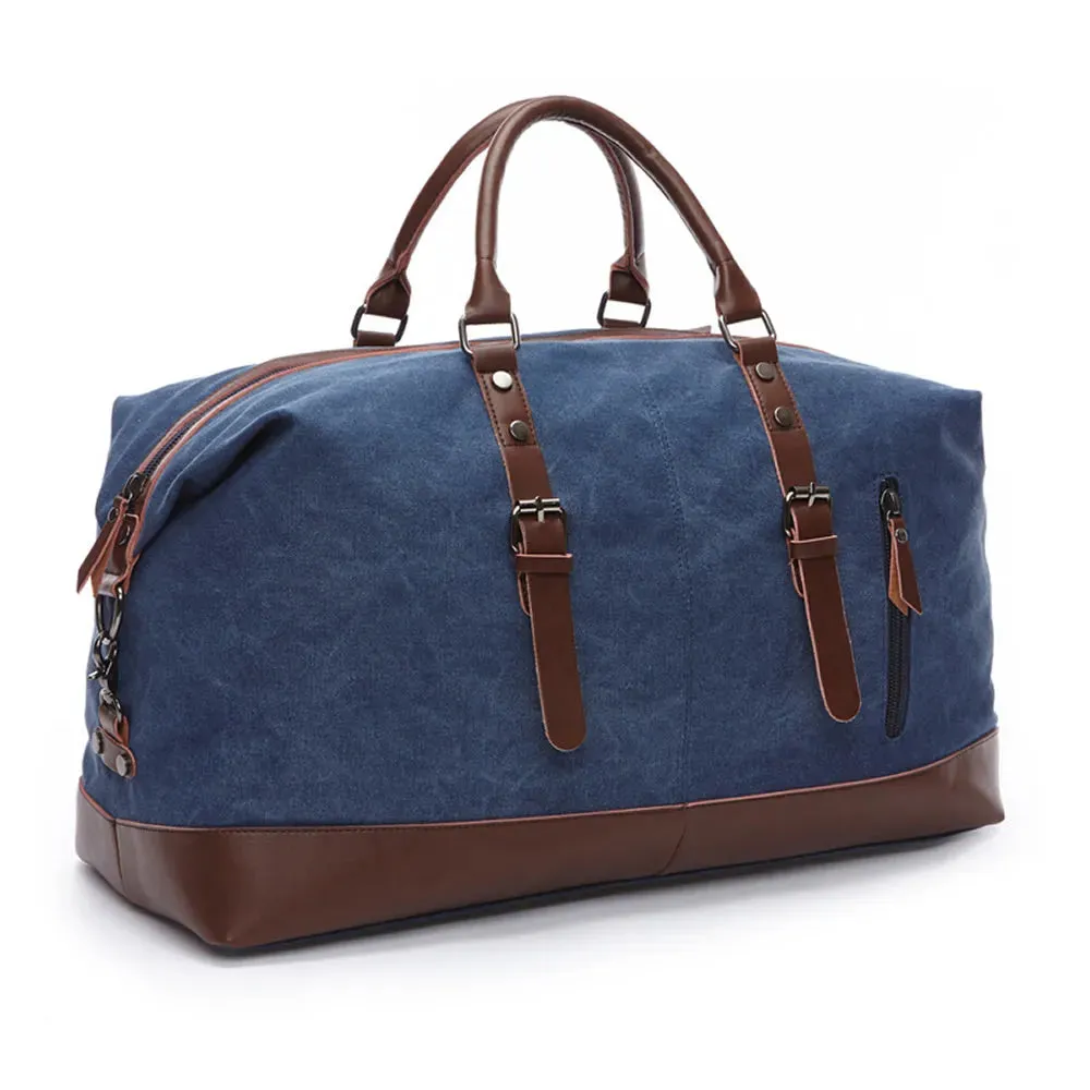 Stylish Canvas and Leather Duffel Bag: Your Next Adventure Awaits