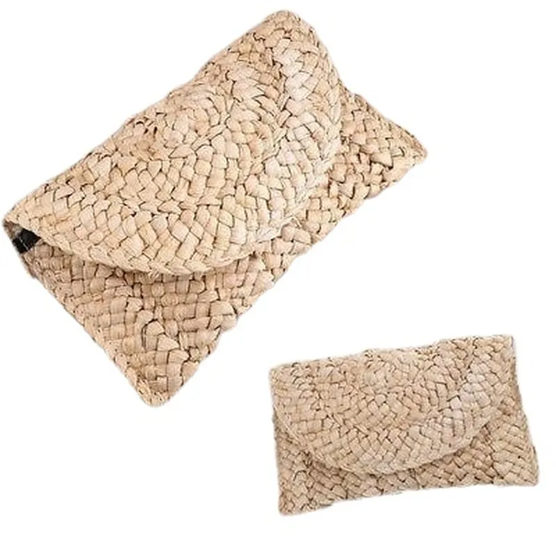 Stylish Casual Ladies' Straw Clutch