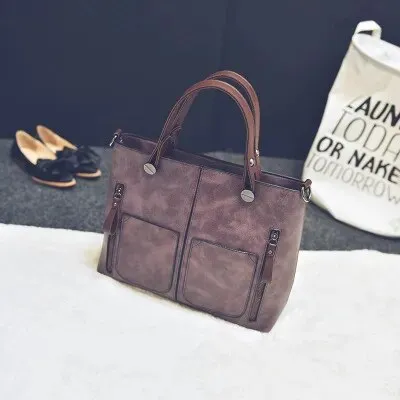 Stylish Casual Tote Leather Handbag for Women