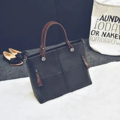 Stylish Casual Tote Leather Handbag for Women