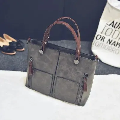 Stylish Casual Tote Leather Handbag for Women