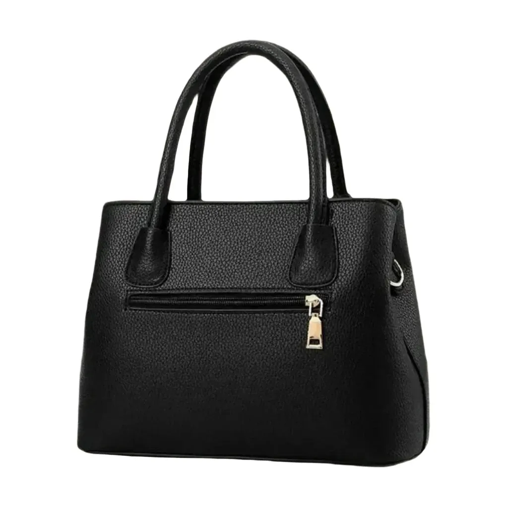 Stylish Leather Handbag with Adjustable Strap  - 7 Colours