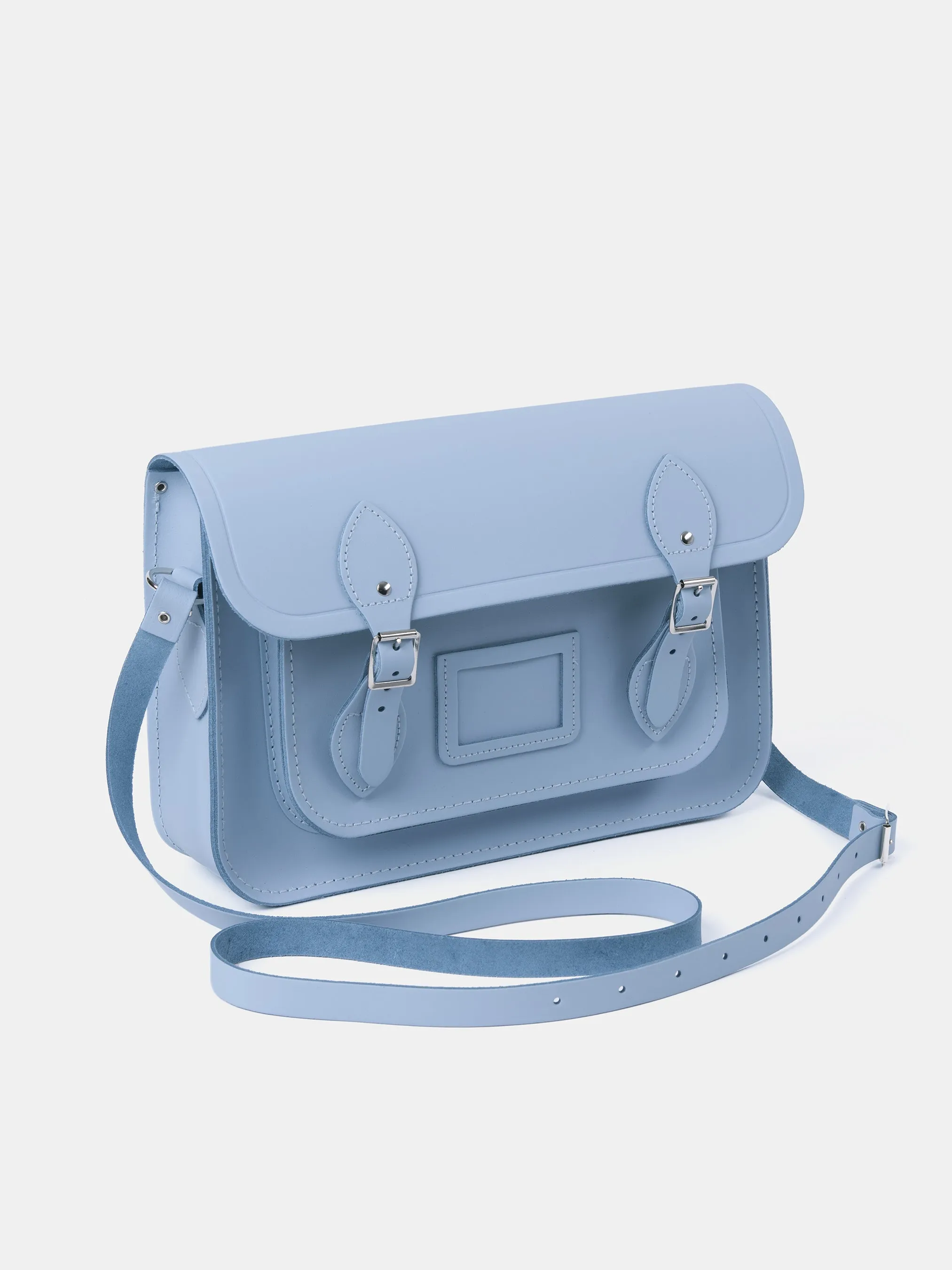 The 13 Inch Satchel  - Delphinium Matte