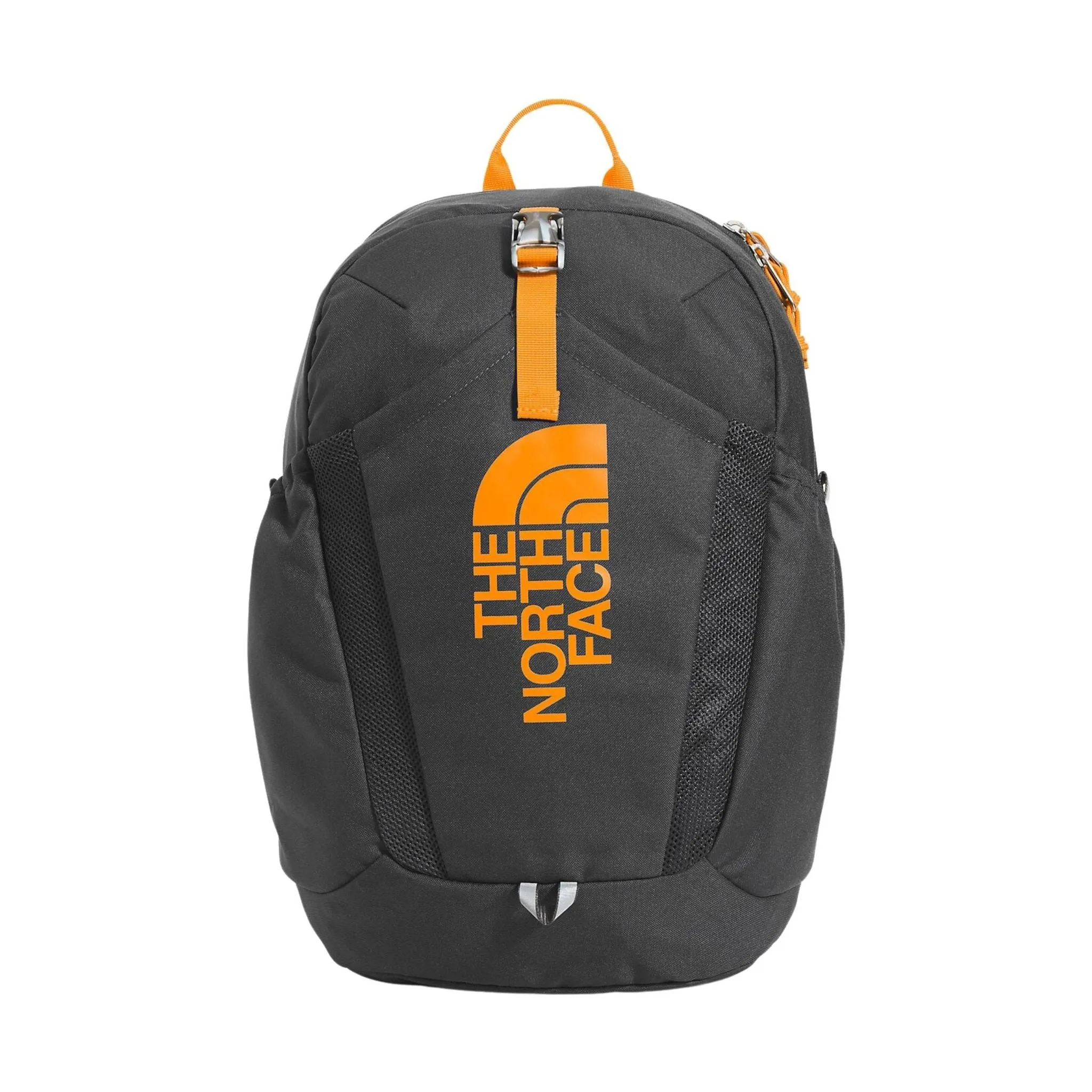 The North Face Youth Mini Recon Backpack - Asphalt Grey/Cone Orange