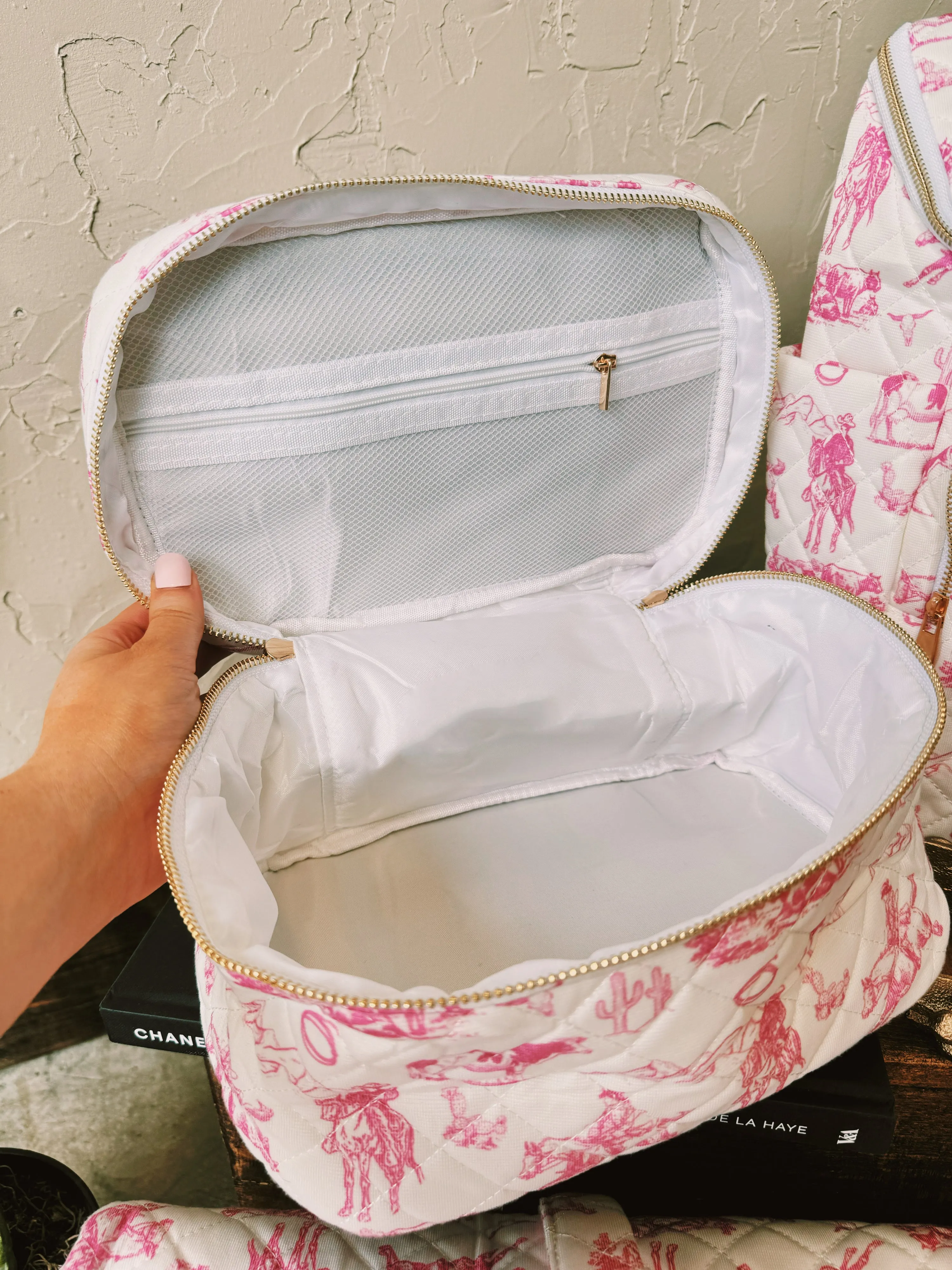 The Preppy Cowgirl Cosmetic Bag