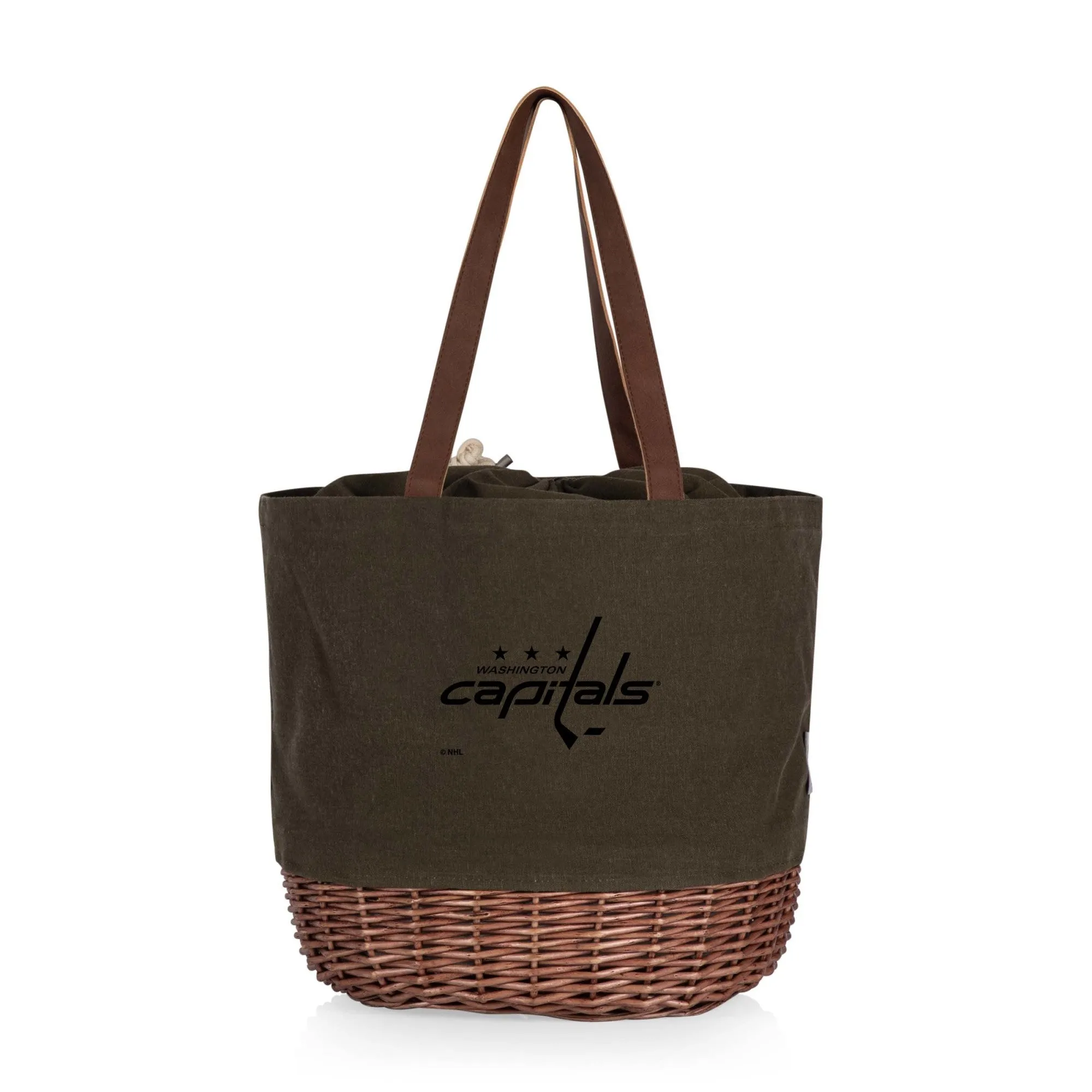 Washington Capitals - Coronado Canvas and Willow Basket Tote