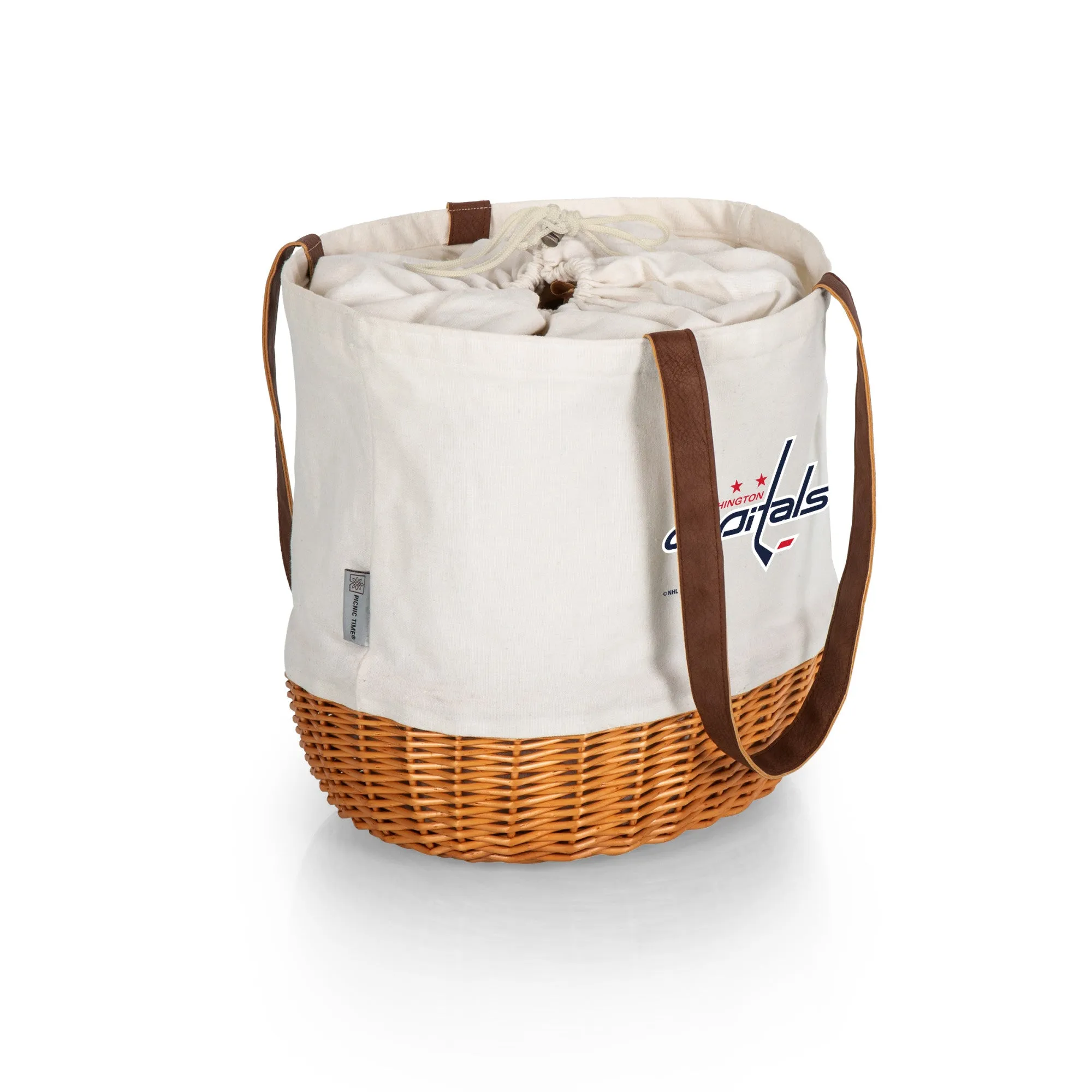 Washington Capitals - Coronado Canvas and Willow Basket Tote