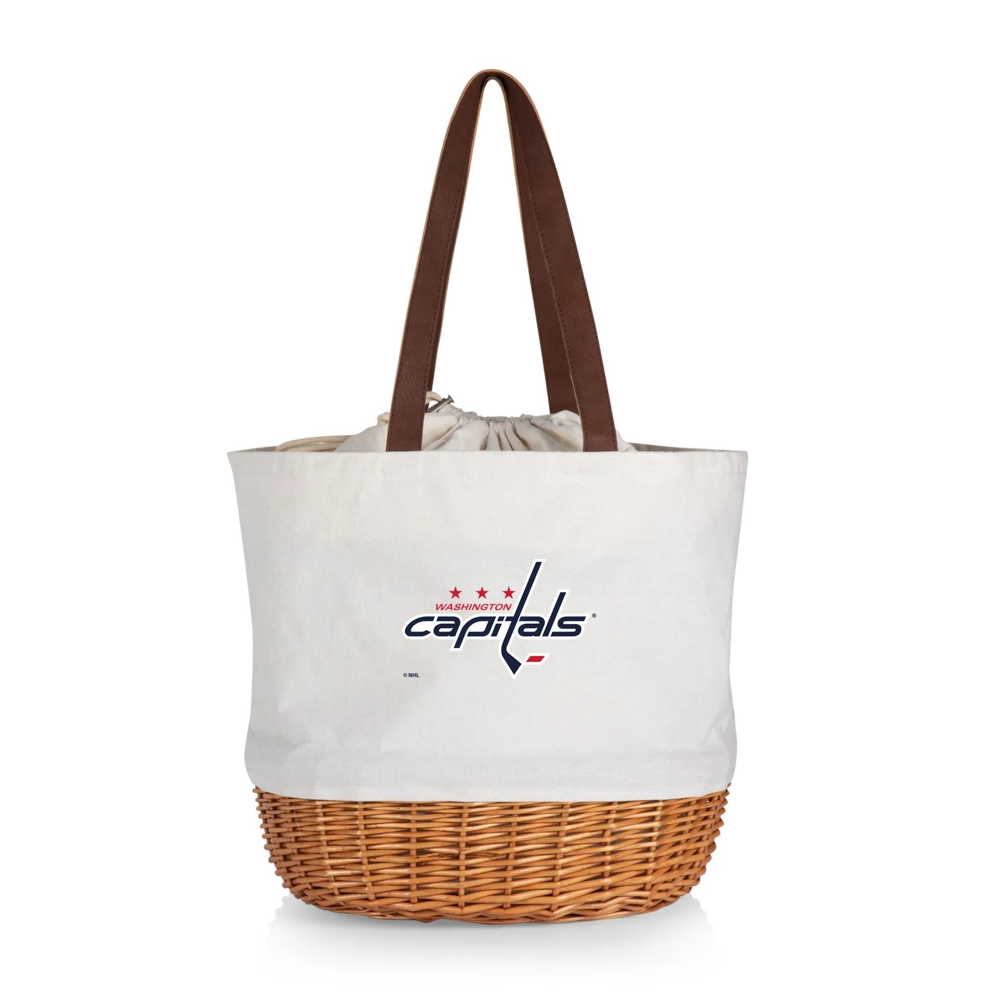 Washington Capitals - Coronado Canvas and Willow Basket Tote