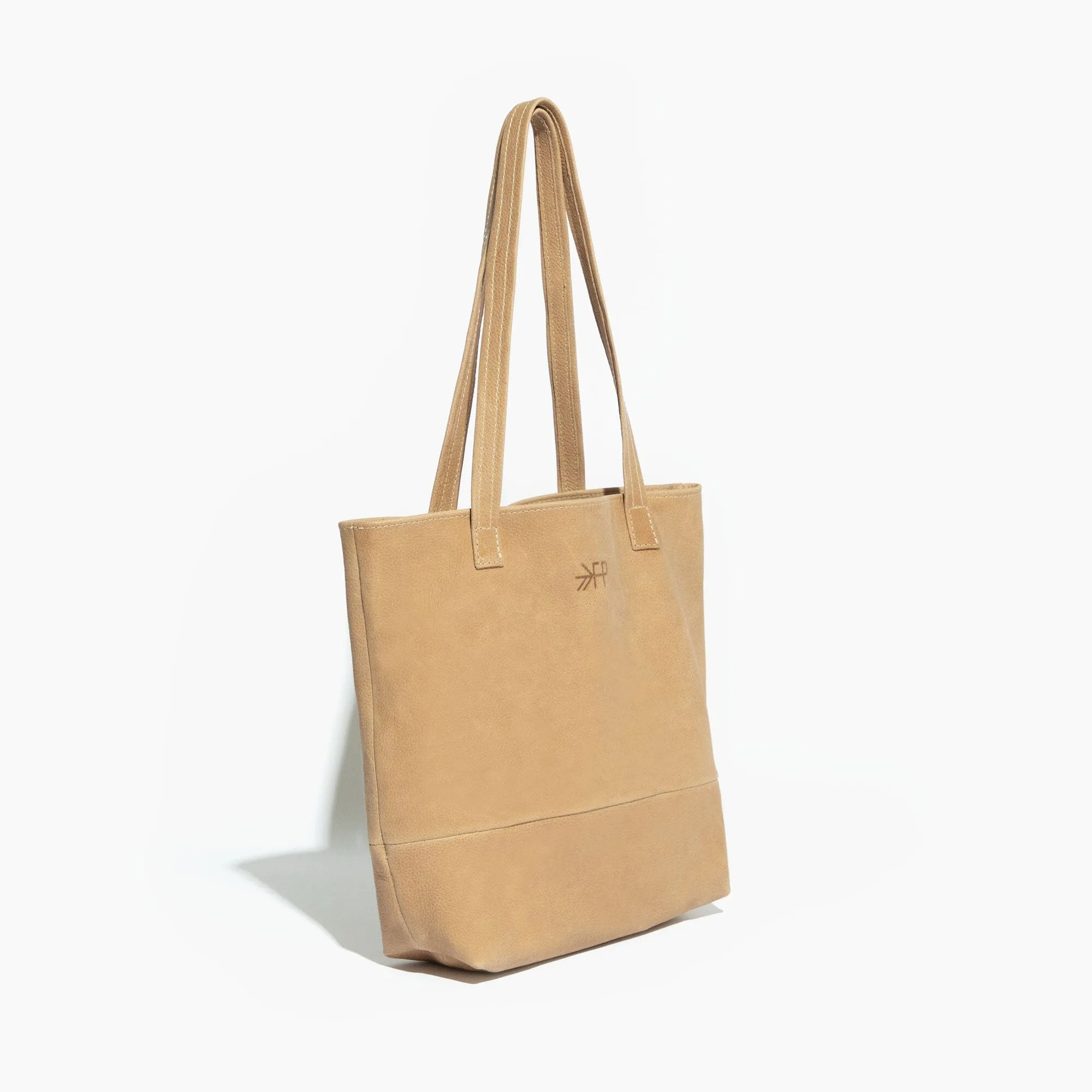 Weathered Brown Leather Tote