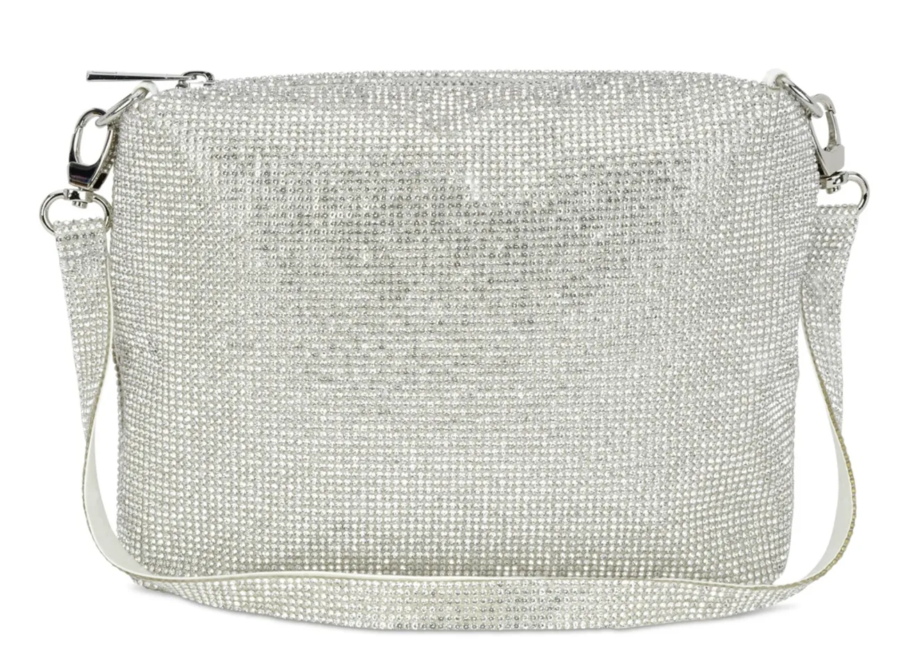 White Crystal Cross Body Bag