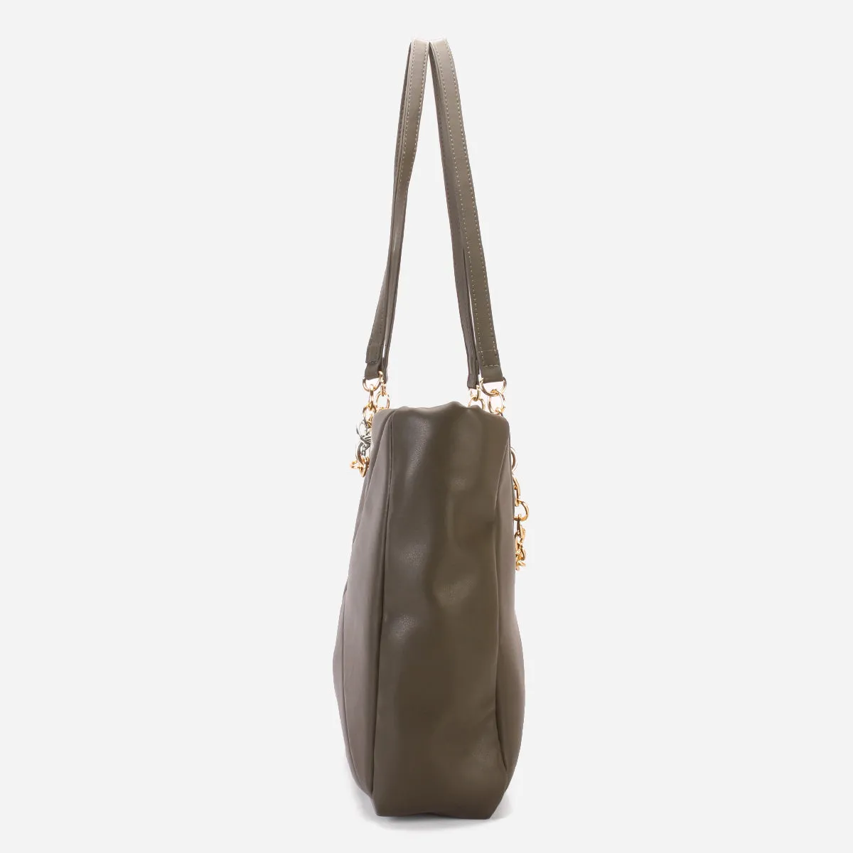 Women's "MILLANO" Chained Suede Tote Bag