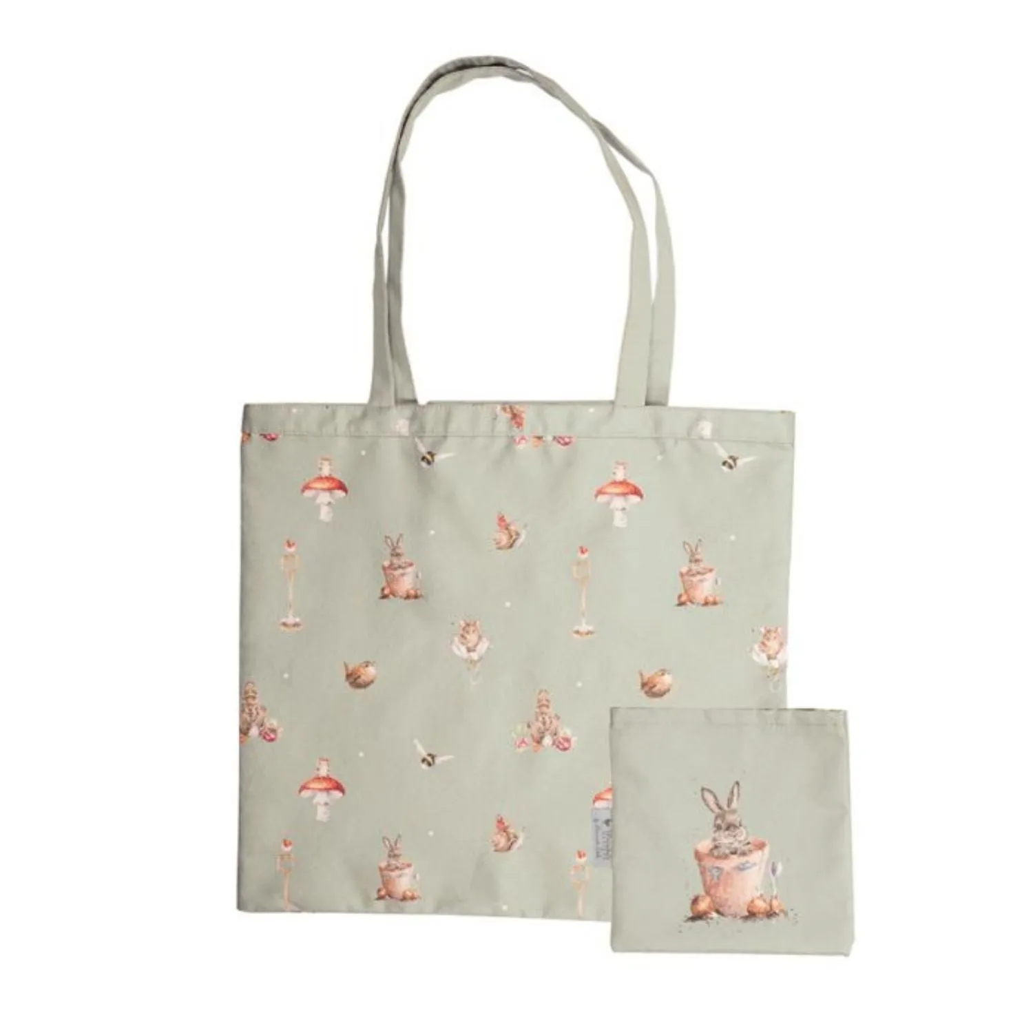 Wrendale 44cm Garden Friends Rabbit Foldable Shopping Bag